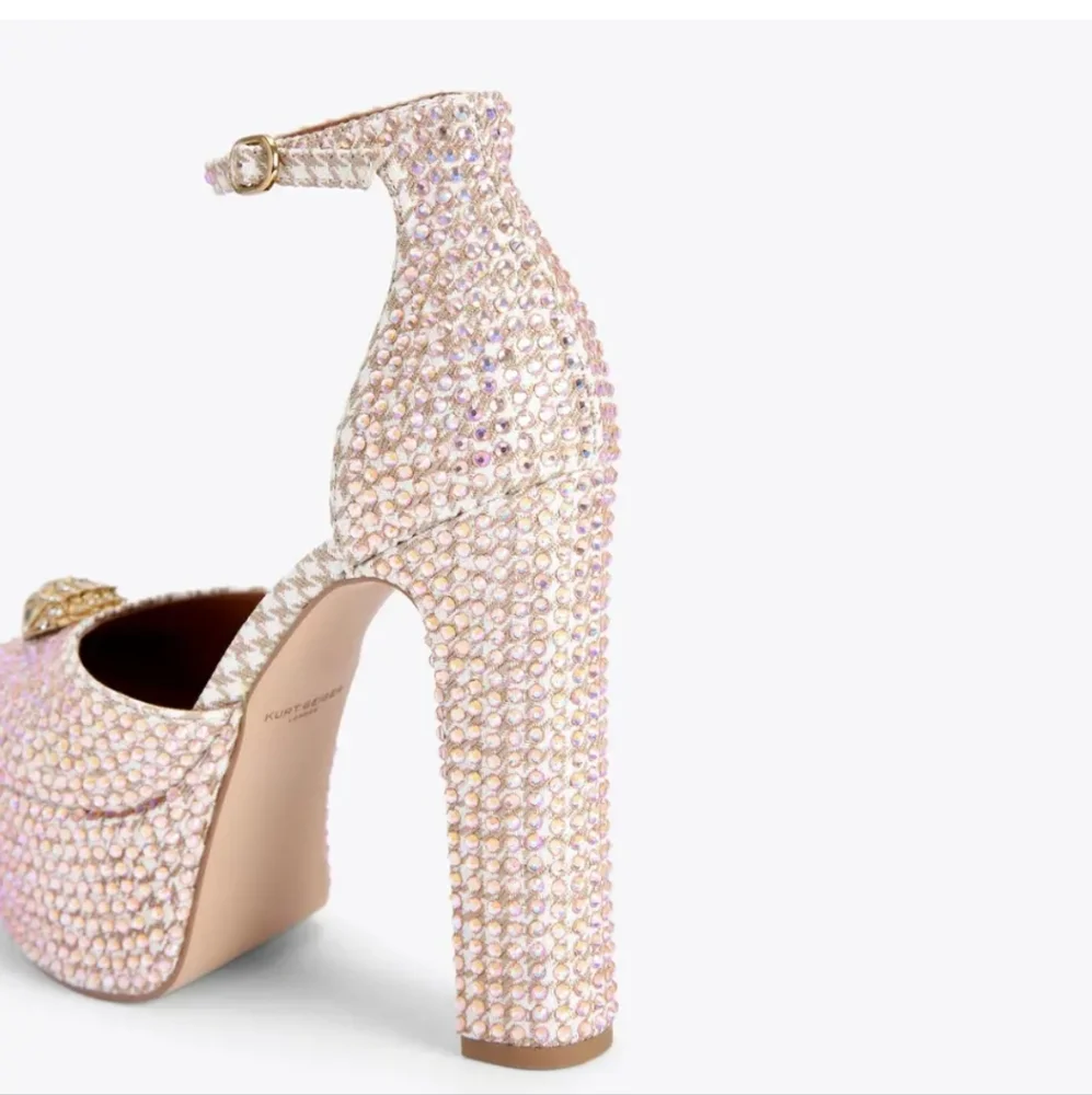 NWT! Kurt Geiger KENSINGTON PLATFORM Bling Heels - SOLD OUT! - Picture 11 of 13
